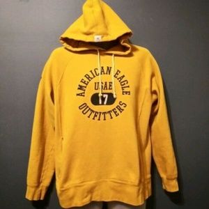 American Eagle Outfitters USAE Yellow Hooded Sweat